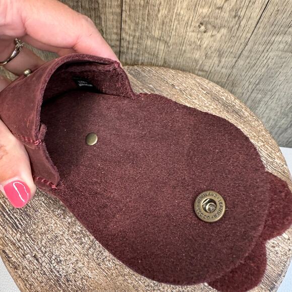 Portland Leather Petunia Pouch MERLOT Purse Charm FAST SHIP NEW - Picture 4 of 4